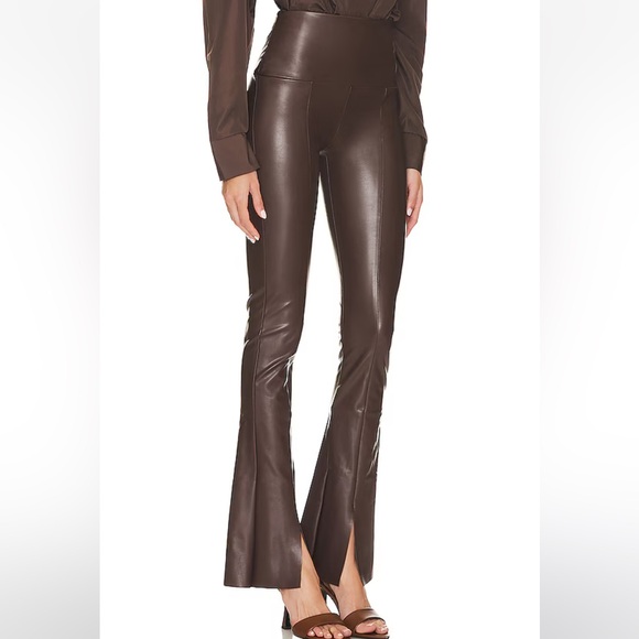 NWT Norma Kamali Free People Spat Leggings in Chocolate - Picture 3 of 10